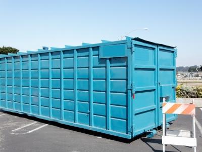 Roll-off dumpster rental delivered to an Austin, TX job site by North Star Disposal