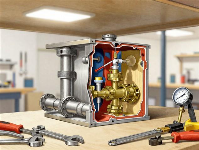 Plumbing pipe system illustration