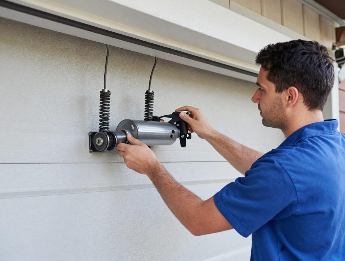 Garage door inspection work
