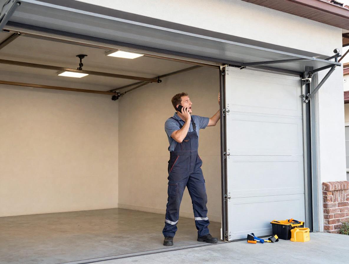 Garage door opener installation